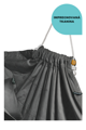 Závěsné houpací křeslo černý melír HOJDAVAK MAXI - outdoor tkanina