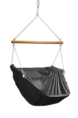 Závěsné relaxační křeslo černý melír HOJDAVAK MAXIMUS IN - outdoor tkanina