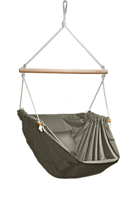 Závěsné relaxační křeslo šedý melír HOJDAVAK MAXIMUS IN - outdoor tkanina