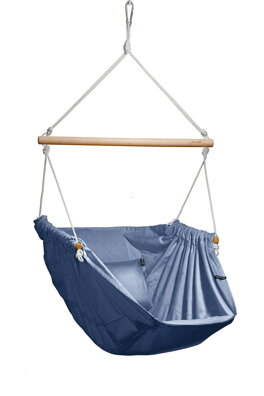Závěsné relaxační křeslo modrý melír HOJDAVAK MAXIMUS IN - outdoor tkanina